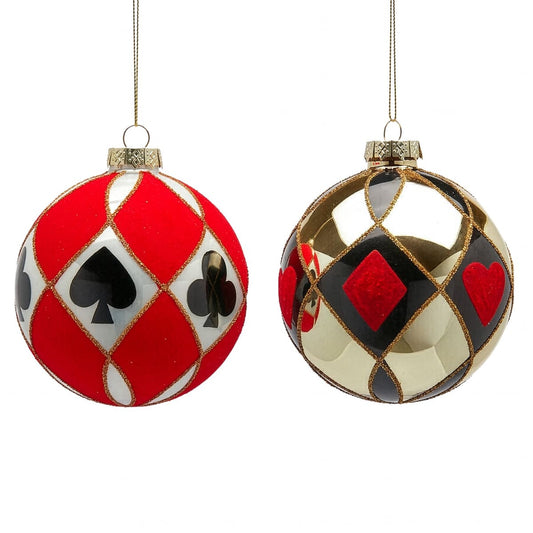 Addobbo Palla Carte 2 EDG Enzo De Gasperi – Decorazione Natalizia di Design