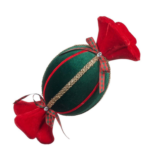 Fabr.Xmas Candy Display Orn Grn/Rd 38Cm - Goodwill Christmas Decoration | North Pole Christmas Shop®