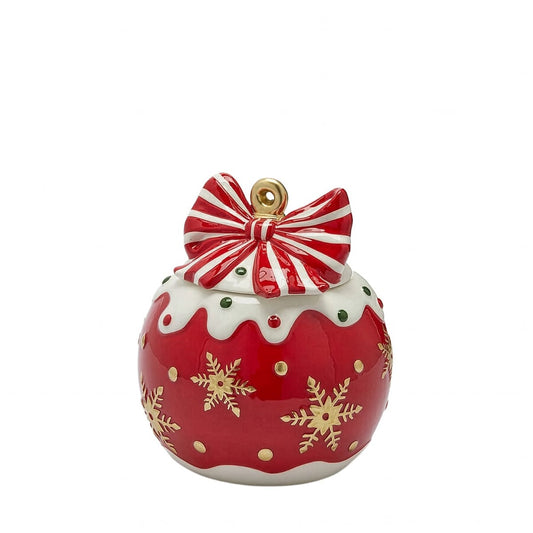 Contenitore Palla Xmas Righe EDG Enzo De Gasperi – Decorazione Natalizia di Design