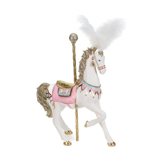 Cott.Candy Car.Horse Tt Pnk/Crm/Gld 53,5Cm - Goodwill Christmas Decoration | North Pole Christmas Shop®