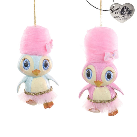 Cott.Candy Carn.Penguin Orn Ass/2 Pnk/Blu 11Cm - Goodwill Christmas Decoration | North Pole Christmas Shop®