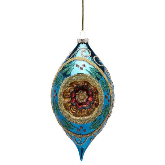 Acquista Addobbo Lanterna Fuso Vintage Blu di EDG per Natale 2024