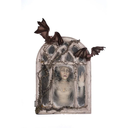 Gladys Grimoir Window Wall Display Gry 56Cm - Katherine's Collection Christmas Decoration | North Pole Christmas Shop®