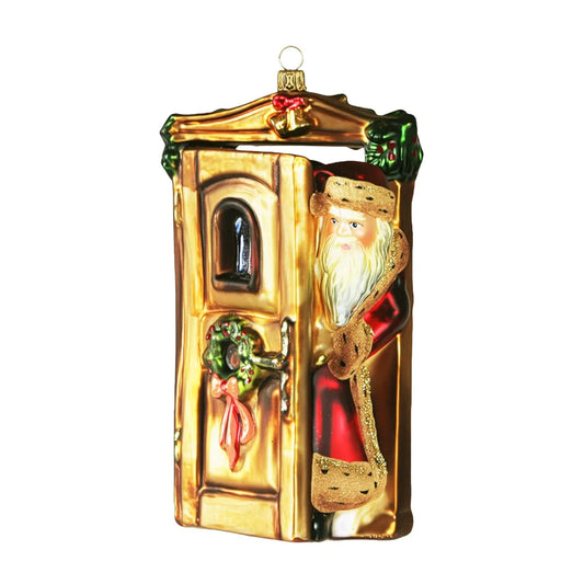 Acquista in Italia Komozja Family Natale 2025 Babbo Natale che entra dalla porta