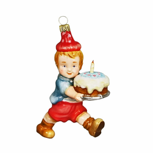 Acquista in Italia Komozja Family Natale 2025 Ragazzo con una torta