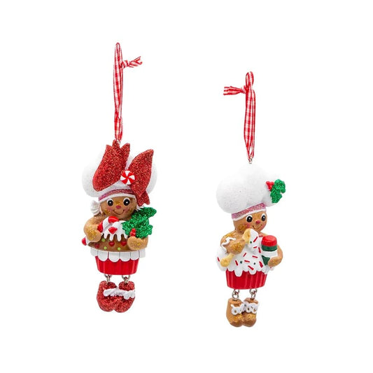 Set di 2 ornamenti Gingerbread cupcake H5681