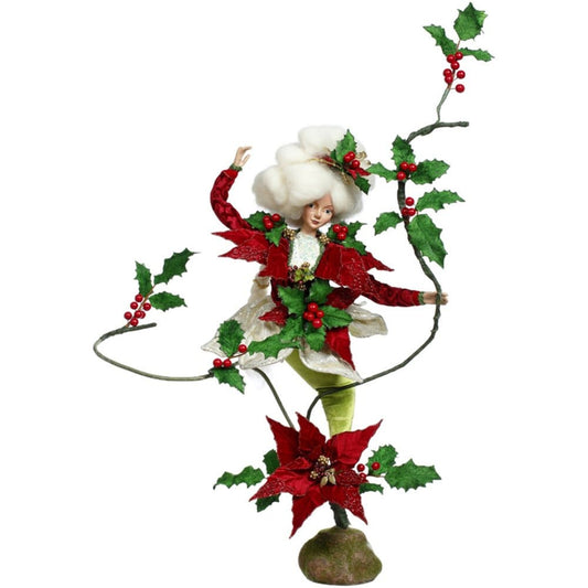 Lady Poinsettia Rd/Grn 70Cm - Mark Roberts Christmas Decoration | North Pole Christmas Shop®