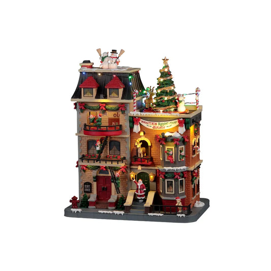 Lemax 25861 Santa'S Rooftop Bash | North Pole Christmas Shop