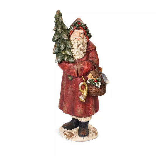 Babbo Natale Con Cestino Nuvole di Stoffa