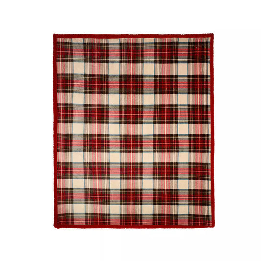 Plaid Con Giftbox Tartan Nuvole di Stoffa