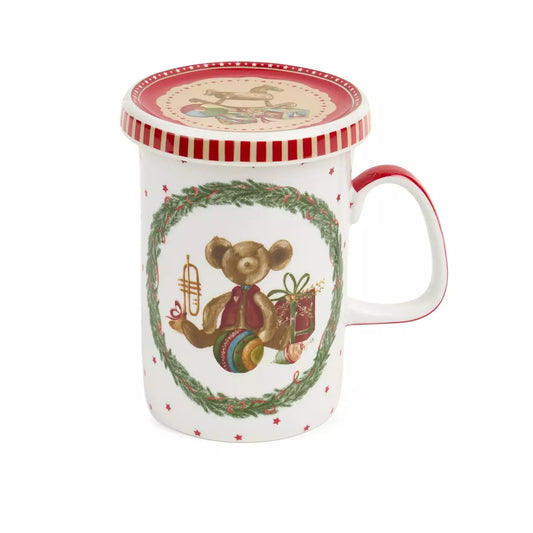 Tisaniera Orsetto Coperchio Baule Nuvole di Stoffa