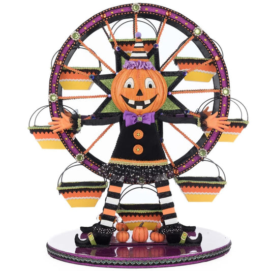 Pumpkin Ferris Wheel Cupcake Holder Or 54Cm - Katherine's Collection Christmas Decoration | North Pole Christmas Shop®