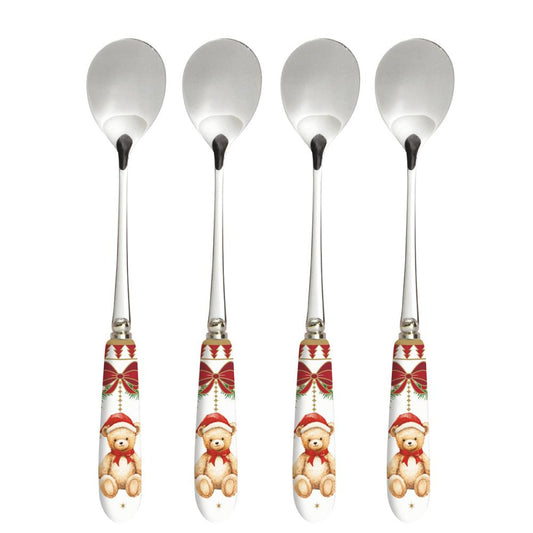 Set 4 cucchiaini con manico in porcellana MAGIE DE NOEL Easy Life