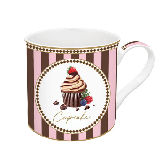 Set 4 mug in fine china Sweet Moments Easy Life