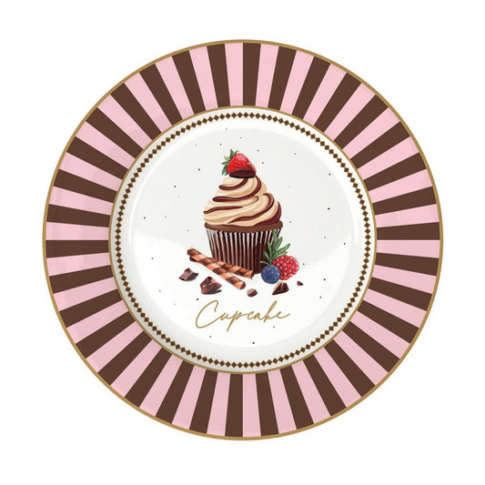 Set 4 piatti dessert in porcellana Sweet Moments Easy Life