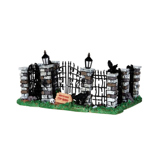 Lemax 34606 Spooky Iron Gate And | North Pole Christmas Shop