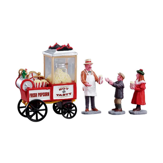 Lemax 02832 Popcorn Seller Set | North Pole Christmas Shop