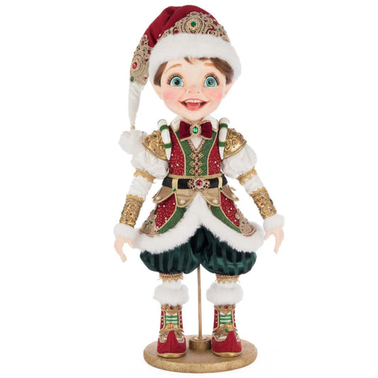 William Wintersnap Doll Rd/Grn 68Cm - Katherine's Collection Christmas Decoration | North Pole Christmas Shop®