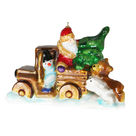 Sul podio: orsetto, coniglio, pupazzo di neve Komozja Family