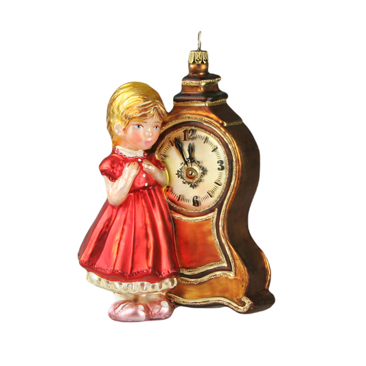 Ragazza con orologio a pendolo Komozja Family