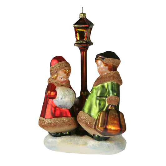 Bambine sotto Lampione Komozja Family Stile Vittoriano