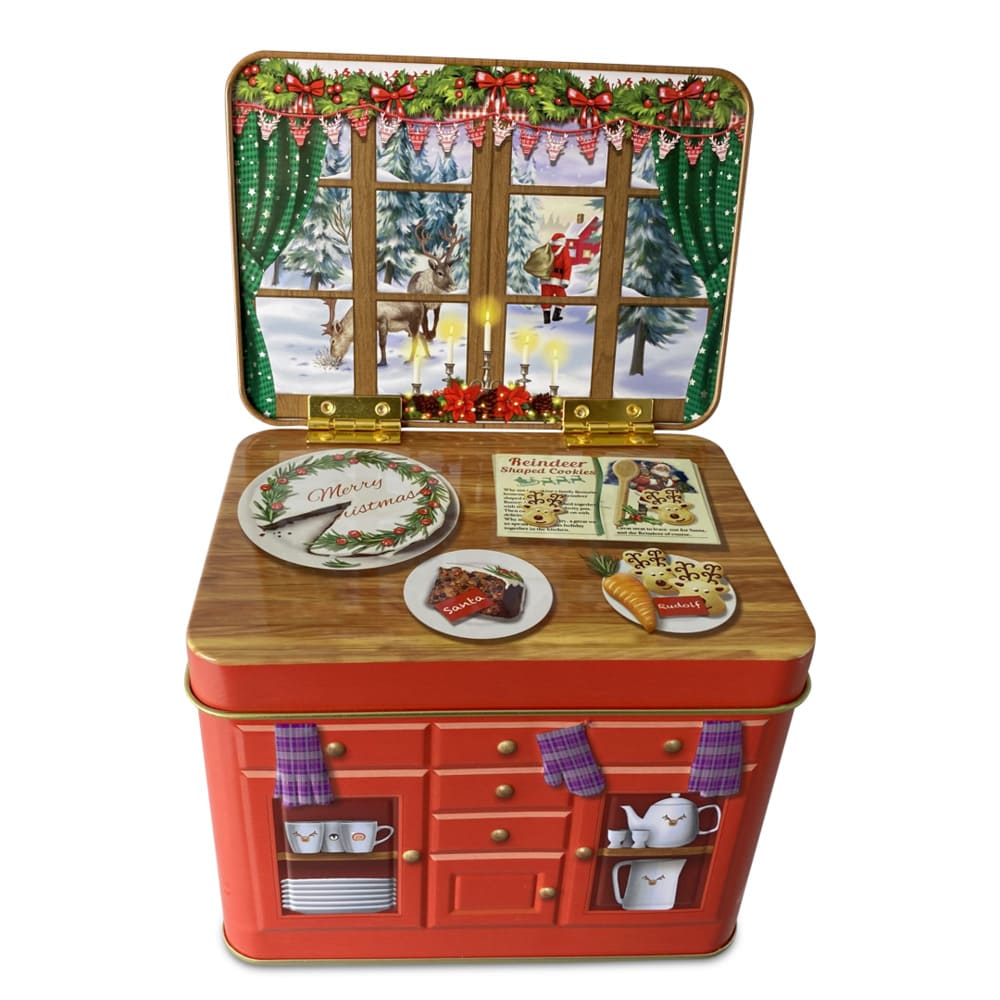 Scatola Credenza Con Paesaggio Invernale