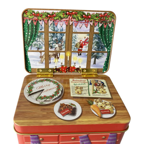 Scatola Credenza Con Paesaggio Invernale