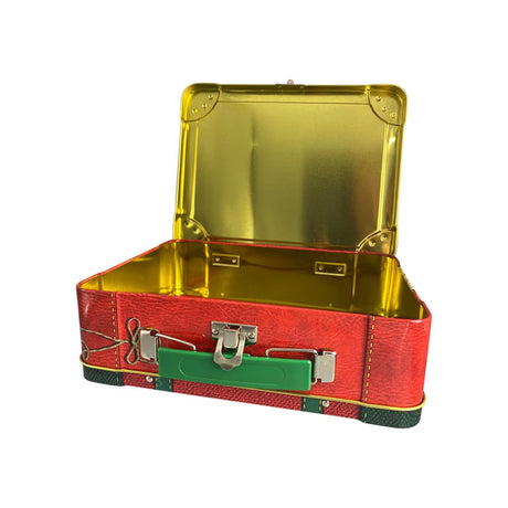 Valigia Di Babbo Natale Scatola in Metallo