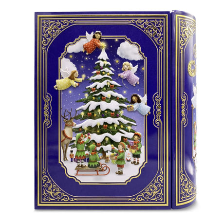 Scatola Natalizia Blu A Forma Di Libro