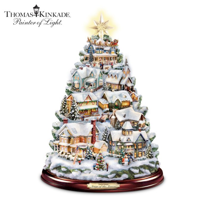 Thomas Kinkade Albero di Natale Canzoni della stagione