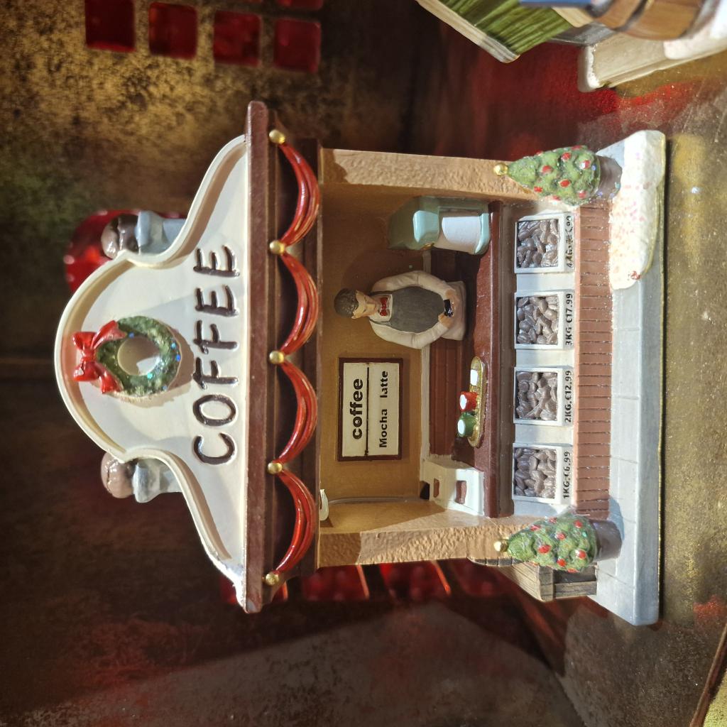 Set di 4 Diorama Negozi Led EDG Enzo De Gasperi – Decorazione Natalizia di Design