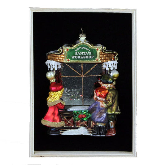 Laboratorio di Santa Claus con Scatola di Legno Komozja Family