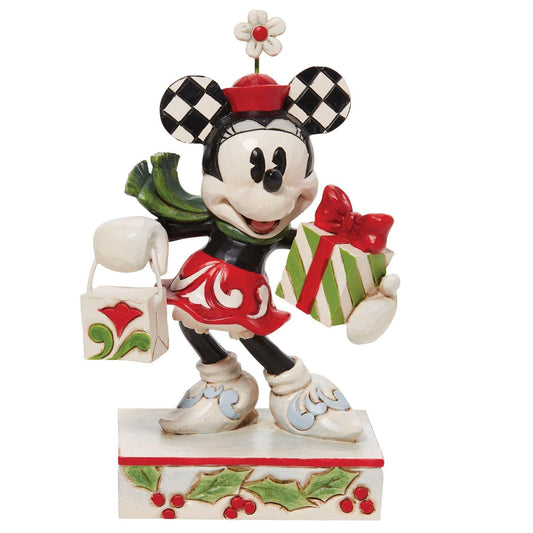 Jim Shore - Minnie vintage con regali di Natale