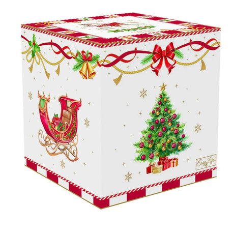 Biscottiera in porcellana Christmas Tale Easy Life