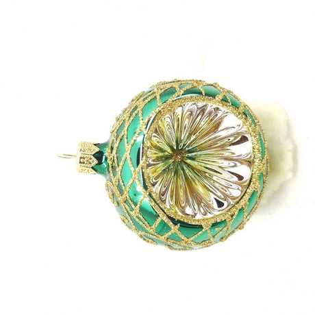 Acquista in Italia Confezione di 6 Sfere Reflectors barocche in vetro 8 cm di Nostalgie Christbaumschmuck