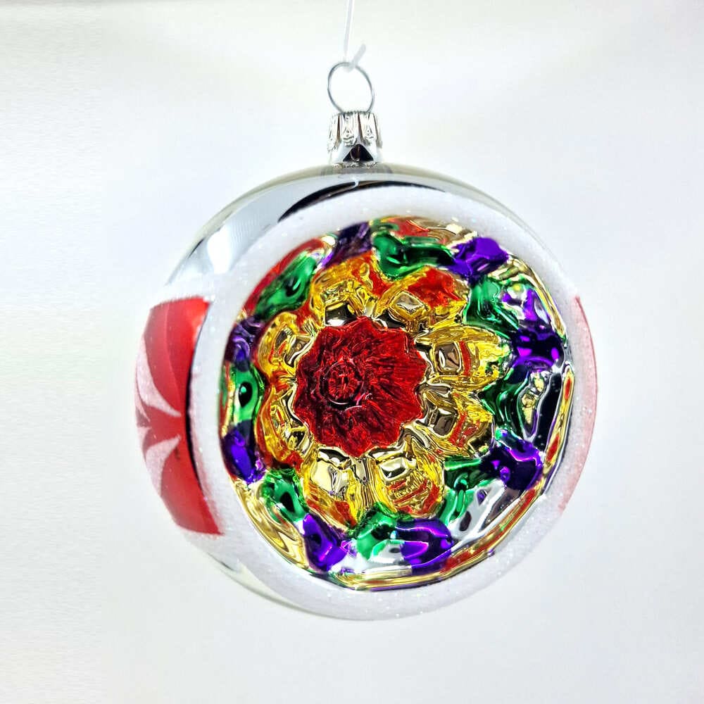 Acquista in Italia Confezione di 6 sfere Reflectors colorate in vetro 8 cm di Nostalgie Christbaumschmuck