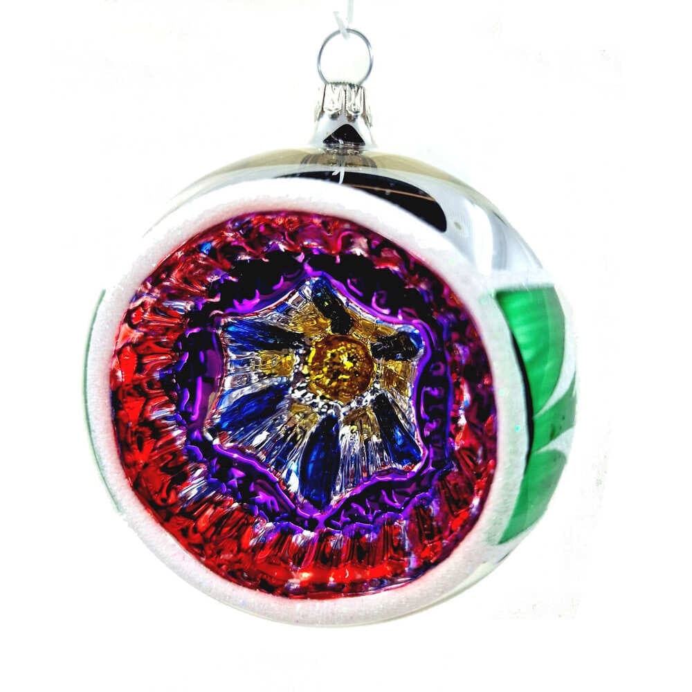 Acquista in Italia Confezione di 6 sfere Reflectors colorate in vetro 8 cm di Nostalgie Christbaumschmuck