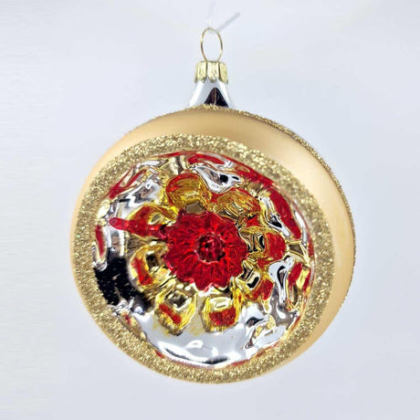 Acquista in Italia Confezione di 6 sfere Reflectors oro in vetro 8 cm di Nostalgie Christbaumschmuck