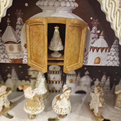 Decoro Casetta Avvento EDG Enzo De Gasperi – Decorazione Natalizia di Design