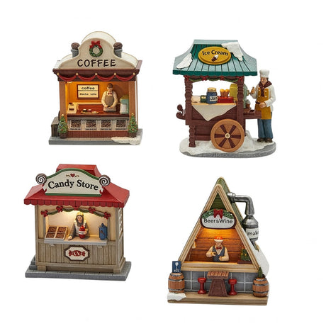 Diorama Negozi Led EDG Enzo De Gasperi – Decorazione Natalizia di Design