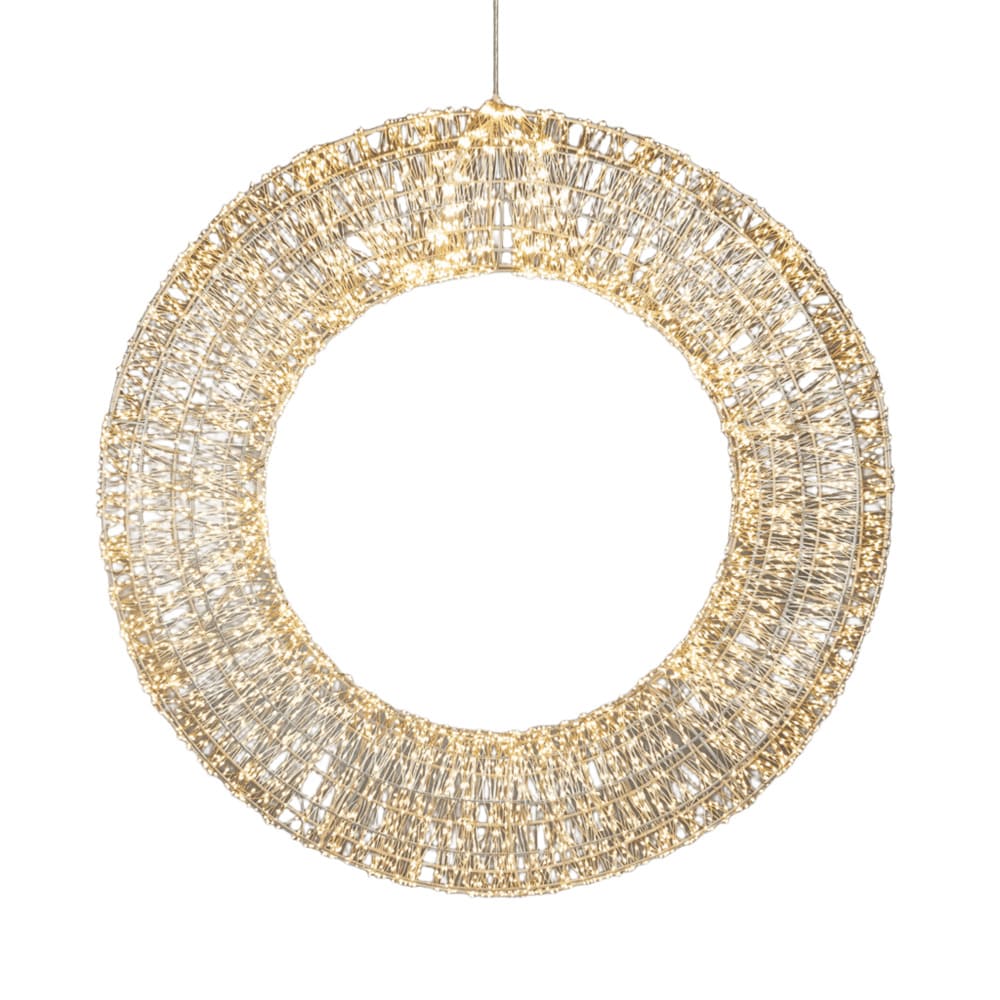 Acquista in Italia Ghirlanda argento classica bianca 6000led IP44