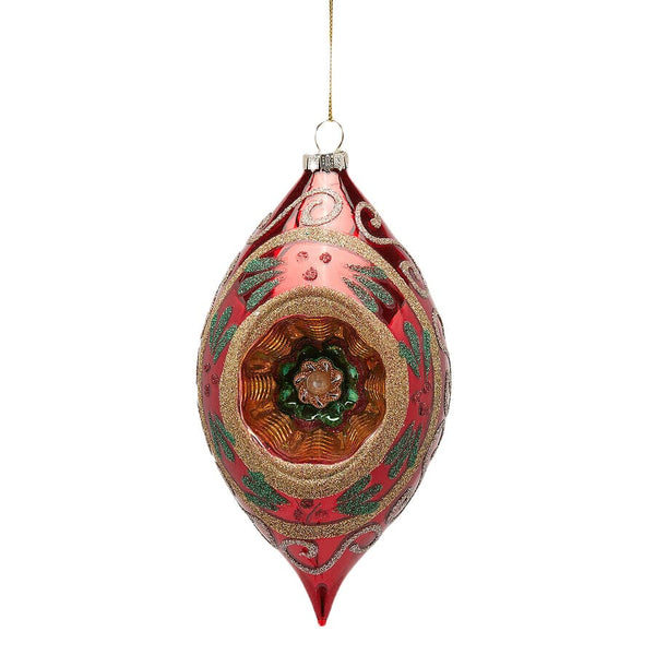 Acquista Addobbo Lanterna Fuso Vintage Rosso di EDG per Natale 2024