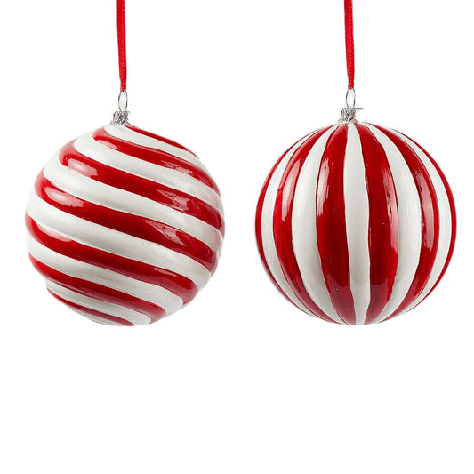 Acquista Addobbo Palla Candy Set di 2 Assortite di EDG per Natale 2024