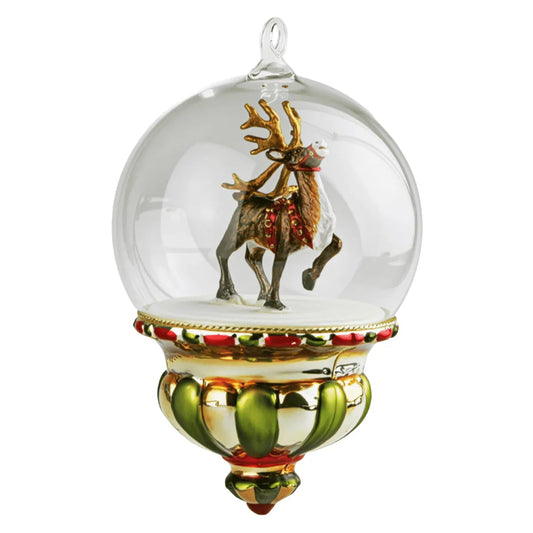 Globe with reindeer of Santa Claus Komozja Family
