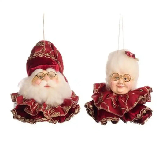Teste Babbo Natale e Mrs Claus Goodwill J 57010
