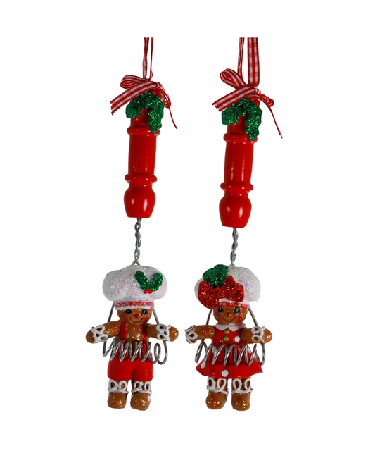 2 Ornamenti Gingerbread assortiti in Cucina Kurt Adler