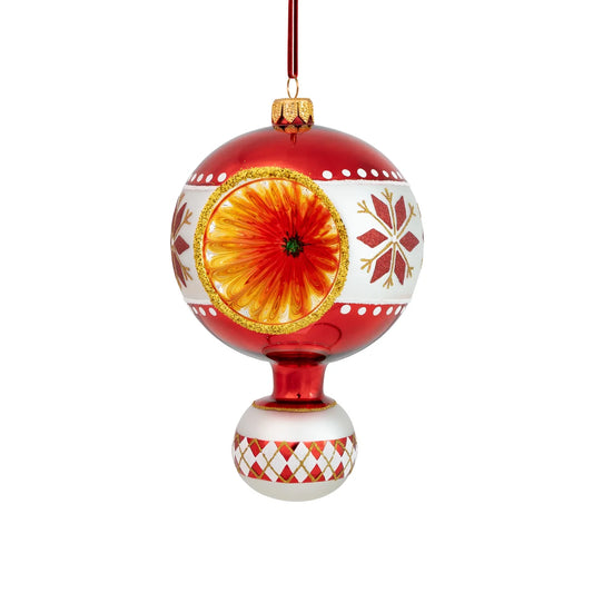 Huras Family Freeblown Two Ball Reflector