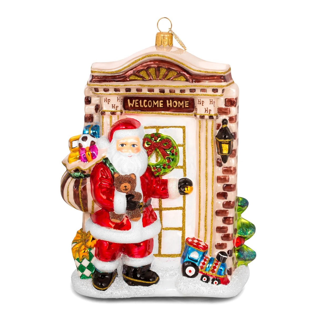 Huras Family Santa Knocking at the Door