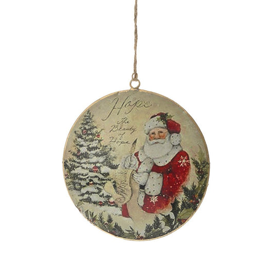 Decorazione di Natale in vendita Ornamento in metallo stile vintage Natale