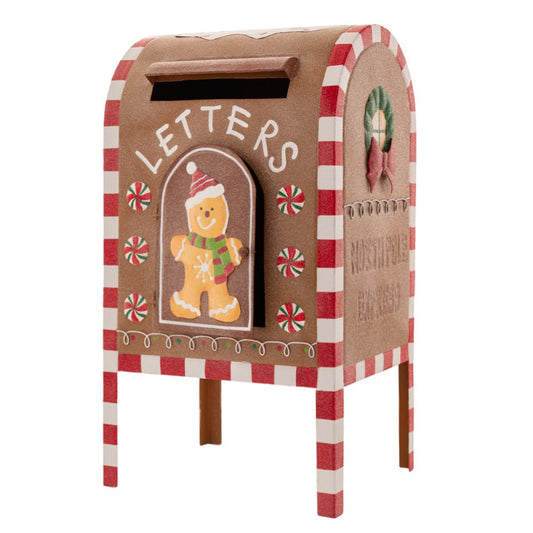 Decorazione di Natale in vendita Cassetta della posta in metallo Gingerbread